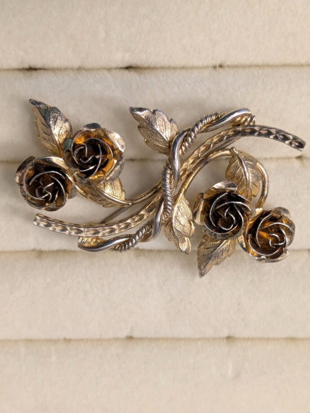 Vintage Bond Boyd Brooch Pin  Gold over Sterling